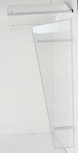 Obrázek k výrobku 42030 - boční stěna LANITPLAST UNI bílá / PC