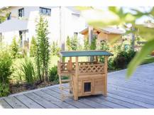 Obrázek k výrobku 81596 - Bouda pro kočky s terasou KERBL LODGE 77x50x73cm