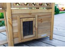 Obrázek k výrobku 81596 - Bouda pro kočky s terasou KERBL LODGE 77x50x73cm