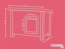 Obrázek k výrobku 81236 - Bouda pro kočky z EKO plastu KERBL ELI 57 x 45 x 43 cm