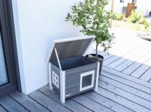 Obrázek k výrobku 81236 - Bouda pro kočky z EKO plastu KERBL ELI 57 x 45 x 43 cm