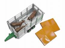 Obrázek k výrobku 81566 - BRUDER  Přívěs pro přepravu zvířat, s 1 krávou