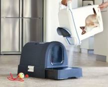 Obrázek k výrobku 76339 - CURVER RATTAN toaleta pro kočky / antracit