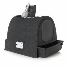 Obrázek k výrobku 76338 - CURVER RATTAN toaleta pro kočky / krémová