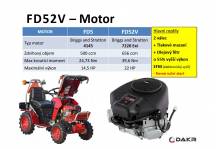 Obrázek k výrobku 79612 - DAKR Panter FD52V malotraktor - základní set