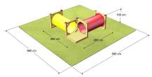 Obrázek k výrobku 21561 - Dětská průlezka Dvoutunel .