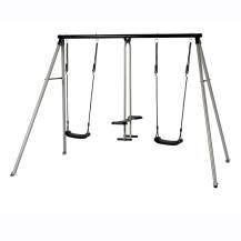 Obrázek k výrobku 51434 - Dětská zahradní houpačka kovová CanCan Classic STŘÍBRNÁ .