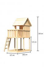 Obrázek k výrobku 53946 - dětské hřiště KARIBU FRIEDA 91175