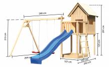 Obrázek k výrobku 53950 - dětské hřiště KARIBU FRIEDA 91180