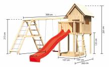 Obrázek k výrobku 53953 - dětské hřiště KARIBU FRIEDA 91185