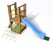 Obrázek k výrobku 39542 - DĚTSKÉ HŘIŠTĚ Monkey´s Home EKO-LINE TURRET PLUS 110X110X240cm