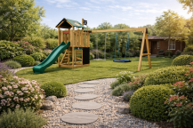 Obrázek k výrobku 78552 - Dětské hřiště Monkey´s Home Malý pirát HOOK se zelenou skluzavkou