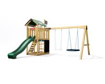 Obrázek k výrobku 78552 - Dětské hřiště Monkey´s Home Malý pirát HOOK se zelenou skluzavkou Dětské hřiště Monkey´s Home Malý pirát HOOK se zelenou skluzavkou