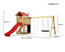 Obrázek k výrobku 78552 - Dětské hřiště Monkey´s Home Malý pirát HOOK se zelenou skluzavkou Dětské hřiště Monkey´s Home Malý pirát HOOK se zelenou skluzavkou