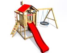 Obrázek k výrobku 78552 - Dětské hřiště Monkey´s Home Malý pirát HOOK se zelenou skluzavkou Dětské hřiště Monkey´s Home Malý pirát HOOK se zelenou skluzavkou