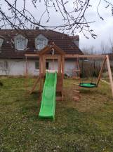 Obrázek k výrobku 80806 - Dětské hřiště Monkey´s Home Malý pirát JIM s červenou skluzavkou ...