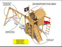 Obrázek k výrobku 80806 - Dětské hřiště Monkey´s Home Malý pirát JIM s červenou skluzavkou 2024 ...
