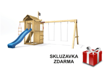 Obrázek k výrobku 80807 - Dětské hřiště Monkey´s Home Malý pirát JIM s modrou skluzavkou