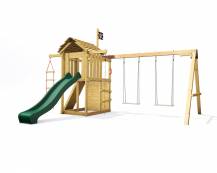 Obrázek k výrobku 80809 - Dětské hřiště Monkey´s Home Malý pirát JIM se zelenou skluzavkou 2024 ...