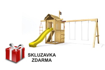 Obrázek k výrobku 80808 - Dětské hřiště Monkey´s Home Malý pirát JIM se žlutou skluzavkou
