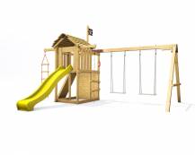 Obrázek k výrobku 80808 - Dětské hřiště Monkey´s Home Malý pirát JIM se žlutou skluzavkou 2024 ...