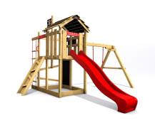 Obrázek k výrobku 78602 - Dětské hřiště Monkey´s Home Malý pirát MAD s modrou skluzavkou Dětské hřiště Monkey´s Home Malý pirát MAD  s modrou skluzavkou