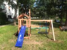 Obrázek k výrobku 78601 - Dětské hřiště Monkey´s Home Malý pirát MAD se žlutou skluzavkou Dětské hřiště Monkey´s Home Malý pirát MAD  se žlutou skluzavkou