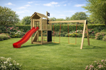 Obrázek k výrobku 78604 - Dětské hřiště Monkey´s Home Malý pirát RED s červenou skluzavkou