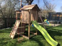 Obrázek k výrobku 82513 - Dětské hřiště Monkey´s Home Malý pirát SAM s červenou skluzavkou Dětské hřiště Monkey´s Home Malý pirát SAM s červenou skluzavkou