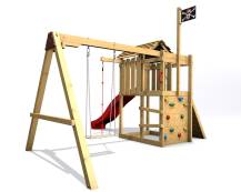 Obrázek k výrobku 82515 - Dětské hřiště Monkey´s Home Malý pirát SAM se zelenou skluzavkou Dětské hřiště Monkey´s Home Malý pirát SAM se zelenou skluzavkou