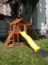 Obrázek k výrobku 82515 - Dětské hřiště Monkey´s Home Malý pirát SAM se zelenou skluzavkou Dětské hřiště Monkey´s Home Malý pirát SAM se zelenou skluzavkou