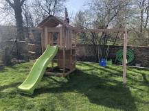 Obrázek k výrobku 82515 - Dětské hřiště Monkey´s Home Malý pirát SAM se zelenou skluzavkou Dětské hřiště Monkey´s Home Malý pirát SAM se zelenou skluzavkou