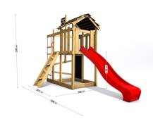 Obrázek k výrobku 78597 - Dětské hřiště Monkey´s Home Malý pirát ZET se žlutou skluzavkou Dětské hřiště Monkey´s Home Malý pirát ZET se žlutou skluzavkou