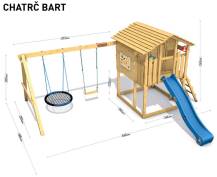 Obrázek k výrobku 62556 - Dětský domeček Monkey´s Home Chatrč pirát Bart Dětský domeček Monkey´s Home Chatrč pirát Bart