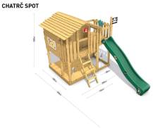 Obrázek k výrobku 62561 - Dětský domeček Monkey´s Home Chatrč pirát Spot Dětský domeček Monkey´s Home Chatrč pirát Spot