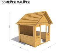 Obrázek k výrobku 70413 - DĚTSKÝ DOMEČEK Monkey´s Home MALÍČEK 2020 A 135x135x172 cm .