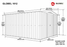 Obrázek k výrobku 71393 - domek GLOBEL 1012 ZELENÝ se střešním oknem