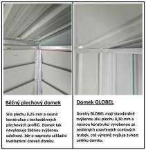 Obrázek k výrobku 71996 - domek GLOBEL 108 ANTRACIT se střešním oknem LG2070