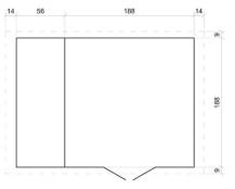 Obrázek k výrobku 49366 - Domek na nářadí EKO-LINE H386 256x200 cm tl. 19 mm