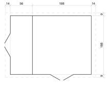 Obrázek k výrobku 49367 - Domek na nářadí EKO-LINE H387 256x200 cm tl. 19 mm