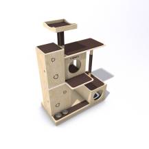 Obrázek k výrobku 54560 - Domek se škrabadlem 3v1 Grace levý Domek se škrabadlem 3v1 Grace levý