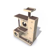 Obrázek k výrobku 54556 - Domek se škrabadlem 3v1 Grace pravý Domek se škrabadlem 3v1 Grace pravý