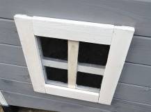 Obrázek k výrobku 81681 - Dřevěná bouda pro kočky KERBL RUSTICA šedá