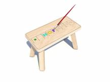 Obrázek k výrobku 72332 - Dřevěná dětská Stolička HEROLD se jménem .