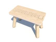 Obrázek k výrobku 72332 - Dřevěná dětská Stolička HEROLD se jménem