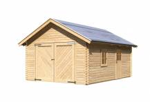 Obrázek k výrobku 54039 - dřevěná garáž KARIBU 43545 40 mm natur