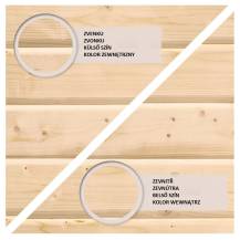 Obrázek k výrobku 54037 - dřevěná garáž KARIBU 54133 28 mm natur