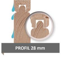 Obrázek k výrobku 54037 - dřevěná garáž KARIBU 54133 28 mm natur