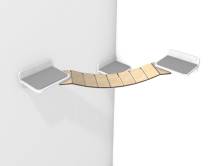 Obrázek k výrobku 54558 - Dřevěná police pro doplnění škrabadla malá 1ks .