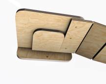 Obrázek k výrobku 54563 - Dřevěná police pro doplnění škrabadla velká 1ks .